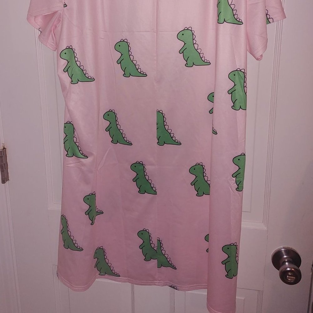 Pink Dinosaur Nightgown - Picture 4 of 4